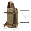 Men's Retro Casual Large Capacity Multi-functional Canvas Crossbody Chest Bag