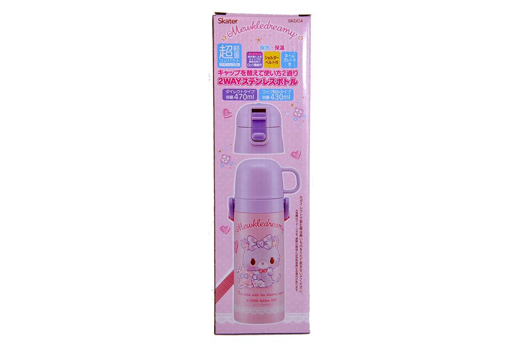 And Compact 2WAY Stainless Steel Bottle Mukuru Dreamy SKDC4 Skater Ultra-light