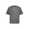 Logo Floral Letter Print Short Sleeve T-Shirt Men Tops Dark-Gray 2ESGNM3TS626BZCT