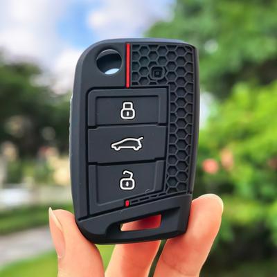 For VW Golf 7 GTI POLO T-Cross T-Roc Touran Tiguan Skoda Octavia Rapid Kodiaq Fabia Seat Ibiza Leon Ateca Arona Key Case Cover