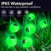 1500LM LED Solar Eyeball Lights Outdoor Waterproof Halloween Outdoor Decoration String Lights Garden Lamps Courtyard Holiday PartyDecor