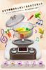 FlyCreat Play Kitchen Educational Toy Pretend Realistic IH Real Play Cooking 5 Colors of DIY Kitchen Gift for Boys and Girls Set, Set, - Play, Stove,