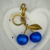 Stylish Blue Cherry Key Rings Unique Designs Hanging Ornament for Handbags and Keys Present for Fashion Lovers