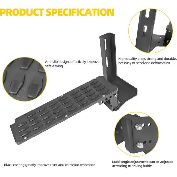 

Internal Dead Pedal Driver Left Foot Rest Pedal Compatible with 2007-2018 Jeep Wrangler JK & JKU