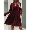 Frühling und Sommer, neues mehrfarbiges, lässiges Kleid aus reiner Baumwolle, vielseitig, elegant und sexy, für den Alltag, zum Dating und Pendeln für Damen