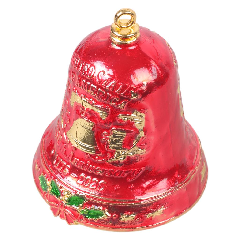 250th Anniversary Commemorative Bell Ornament Patriotic Tribute For Collectors Veterans Outdoor Decor With Easy Install