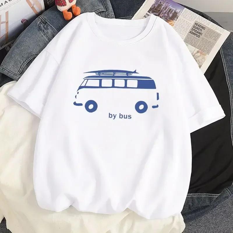 Rock Puppy Couple Clothing Rabbit Kawaii Women's T-shirt Y2k Fashion Blouse Harajuku Streetwear Cat Print Tops Women Clothing