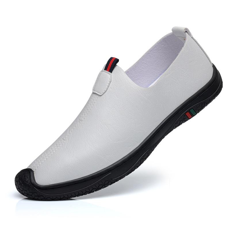 Solid Color Big Size Casual Loafers for Men Fashion Spring Autumn Light Driving Shoes Man New Designer Leather Shoes Male