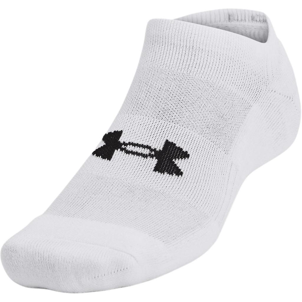 Men's Under Armour Ankle Socks Unisex 3 Pack White