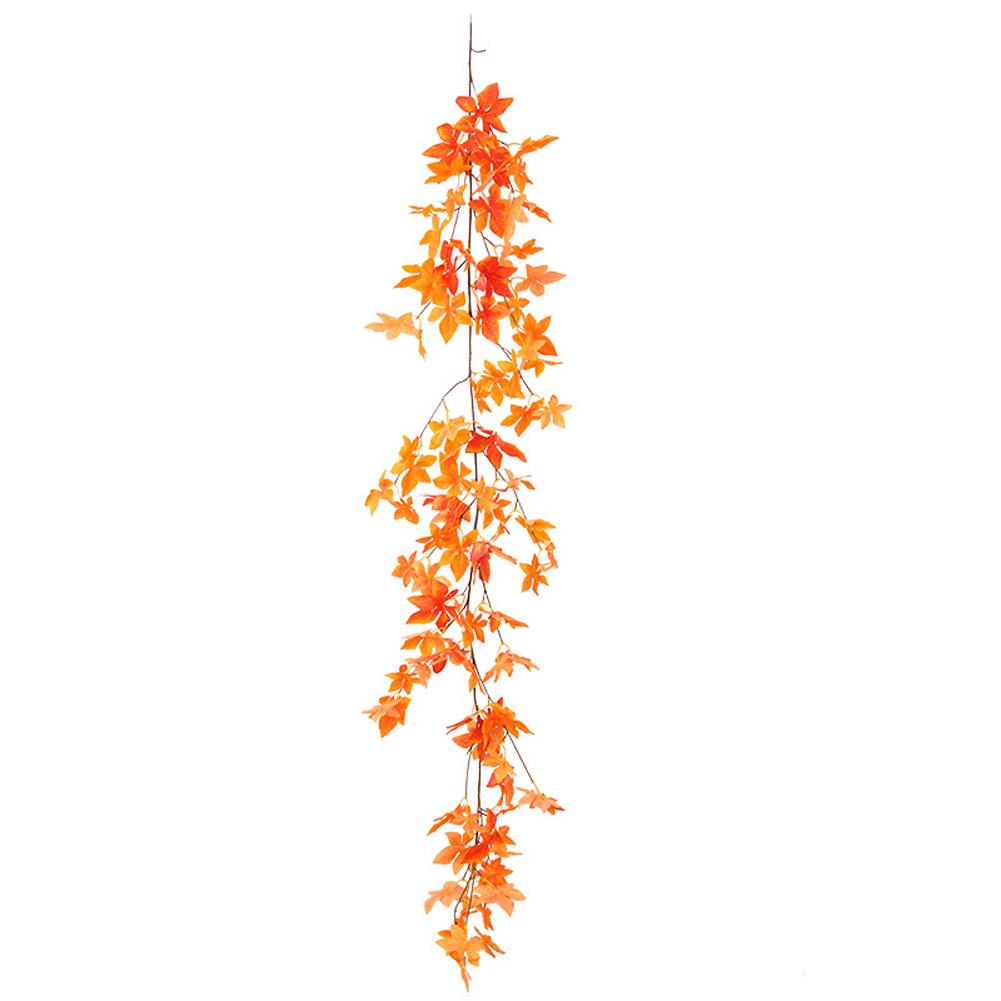 Artificial Maple Leaf Garland Rattan Hanging Vines for Wedding Home Wall Decor