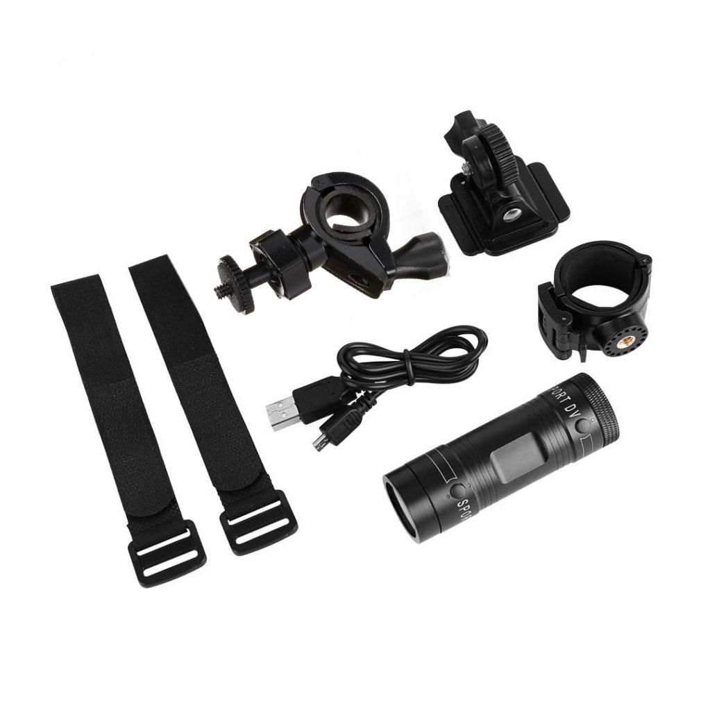 Mini Sport DV Action Sports Camera Flashlight Helmet Full HD 1080P Video Ideal for Bike, Cycle, Motorcycle Waterproof Camcorder