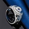 1 Pcs 925 Sterling Silver 6-10# Exquisite Zircon Ring Stylish Engagement Accessory And Jewelry Gift For Women