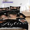 Ayliva exquisite poster art bedding, duvet cover, pillowcase, home decoration, birthday gift (1 * duvet cover+2 * pillowcase, coreless)