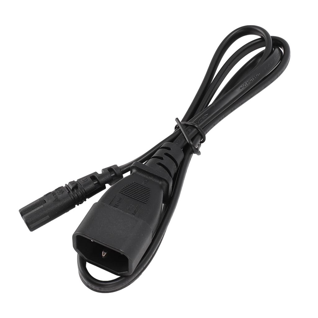IEC320 C14 Male To IEC320 C7 Female Power Cord 1m 2.5A To 10A Extended Cable C14 To C7 Adapter Cable for Laptop Lamp