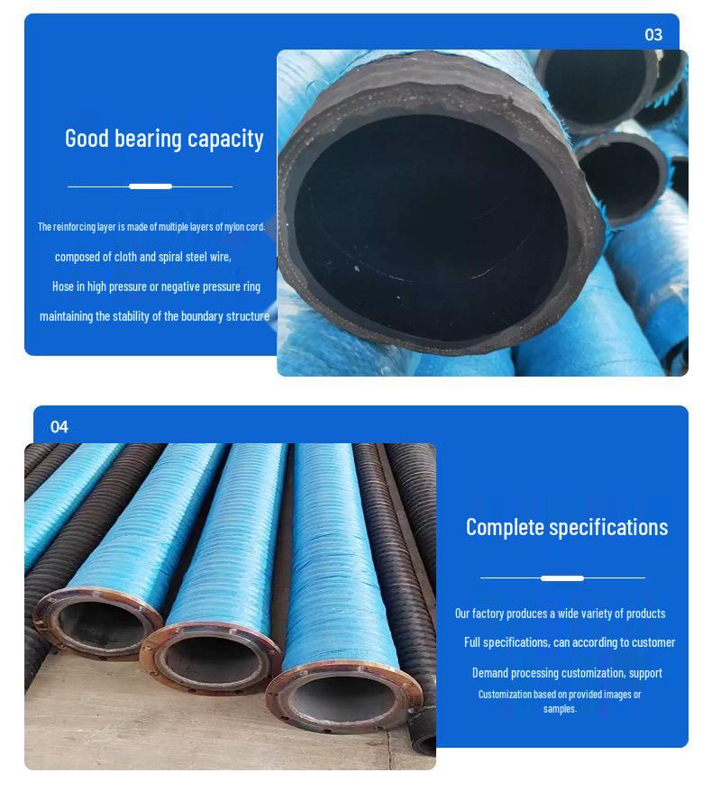 6-Inch Fabric Reinforced Rubber Hose for Water Delivery and Slurry Discharge (Low Pressure)