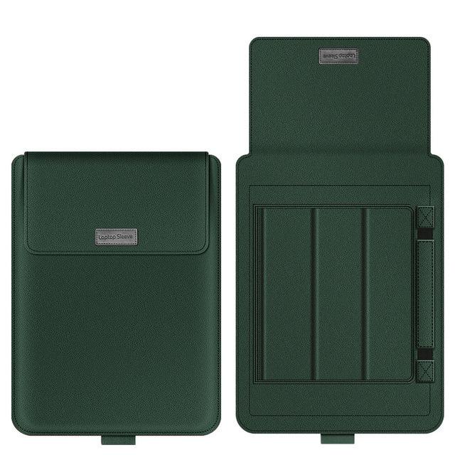 13-Inch PU Leather Laptop Stand and Protective Case with Heat Dissipation