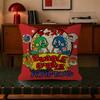 Puzzle Game B-Bubbles Bobble  Decorative Polyester Throw Pillow Cover Square Suitable for Home Office Coffee Shop Decor