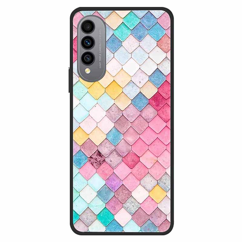 For WIKO T50 Case T 50 Soft silicone TPU Back Cover For Wiko T50 W-P861-01 W-P861-02 Phone Case WikoT50 Black Protective Painted