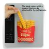 Sealing Clip For Food Refrigerator Magnetic Sticker Snack Sealing Clip Plastic Bag Seasoning Sealing Strip 12pcs Potato Clause