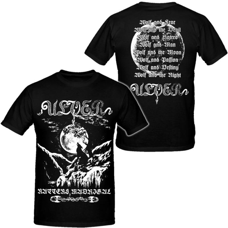

2026 Ulver Band Unisex Hip Hop Heavy Metal Tshirts Cotton Shirt Unisex Summer Short Sleeve Fashion Brand Tee Vintage Tops M