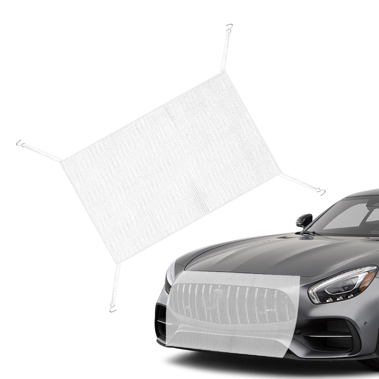 Car Grill Mesh Dustproof Front Bumper Grill Air Intake Racing Grilles Mesh Front Bumper Net For Minivans Sedans SUVs белый