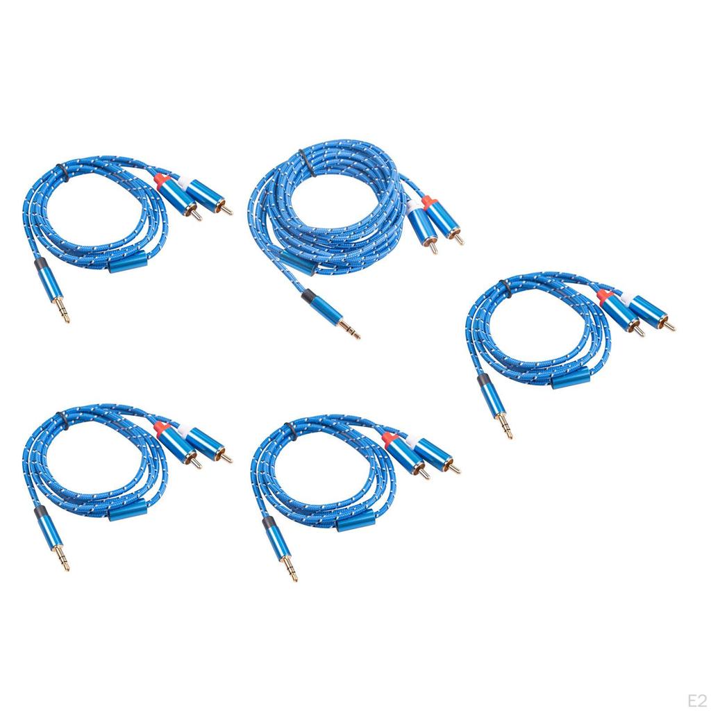 AUX Cable 3.5mm Male Audio Transmission Y 2 to for Electronic