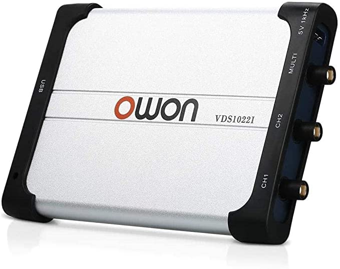 

OWON VDS1022i USB Oscilloscope PC Base with Isolation Function 2 Channels 25MHz Bandwidth Software Included and English Instruction Manual Year 100M/s