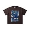 260 GSM Double Yarn 32 Count 100% Cotton Blue Lock V3 Print Unisex Heavy Cotton T Shirt