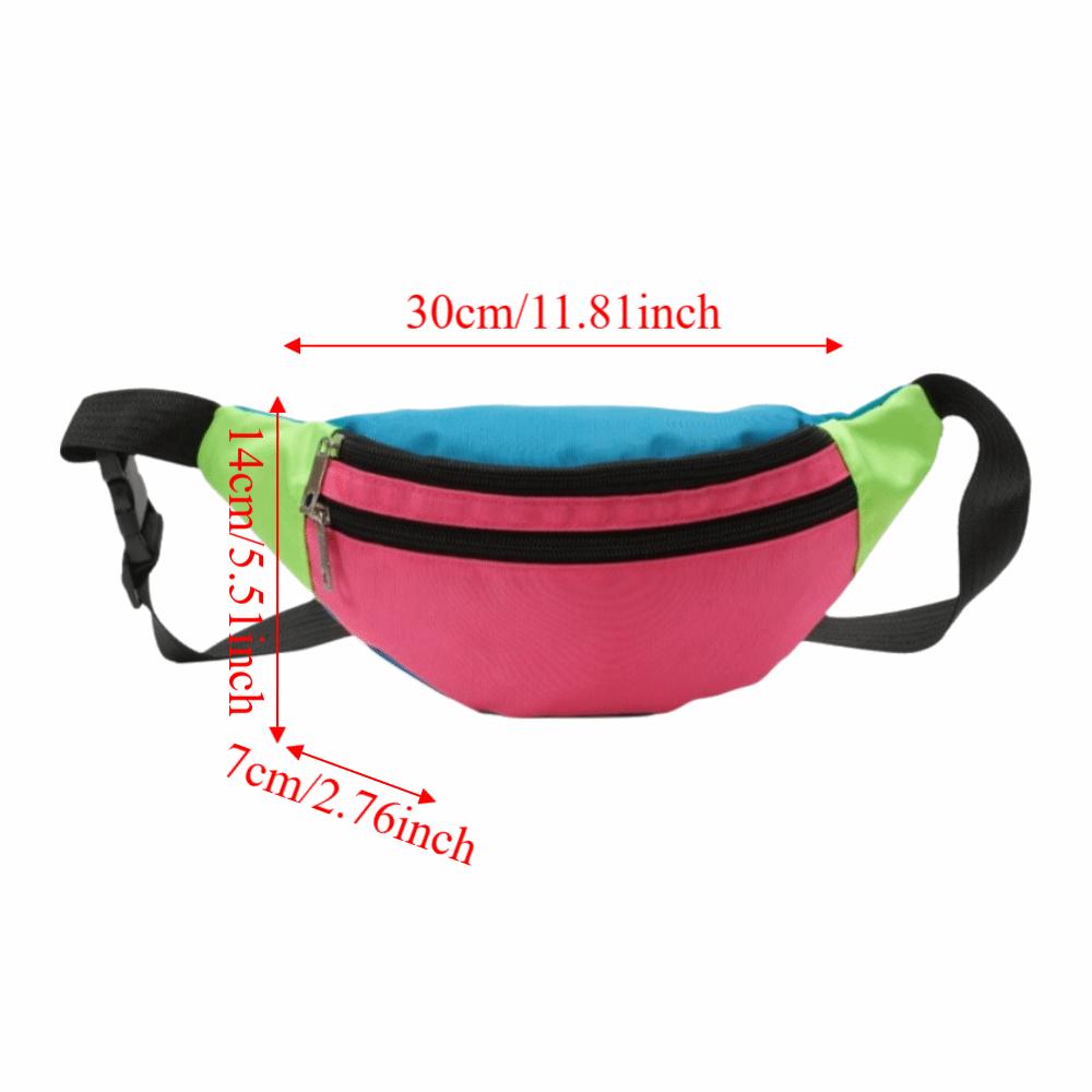 Banana-Shaped Bum Belt Phone Pouch Canvas Material Crossbody Fanny Pack Outdoor Activities
