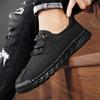Brand Men's Autumn One Step Hand Sewn Soft Soled Casual Shoes Fashionable Outdoor Men Comfortable Anti Slip Sports Casual Shoes