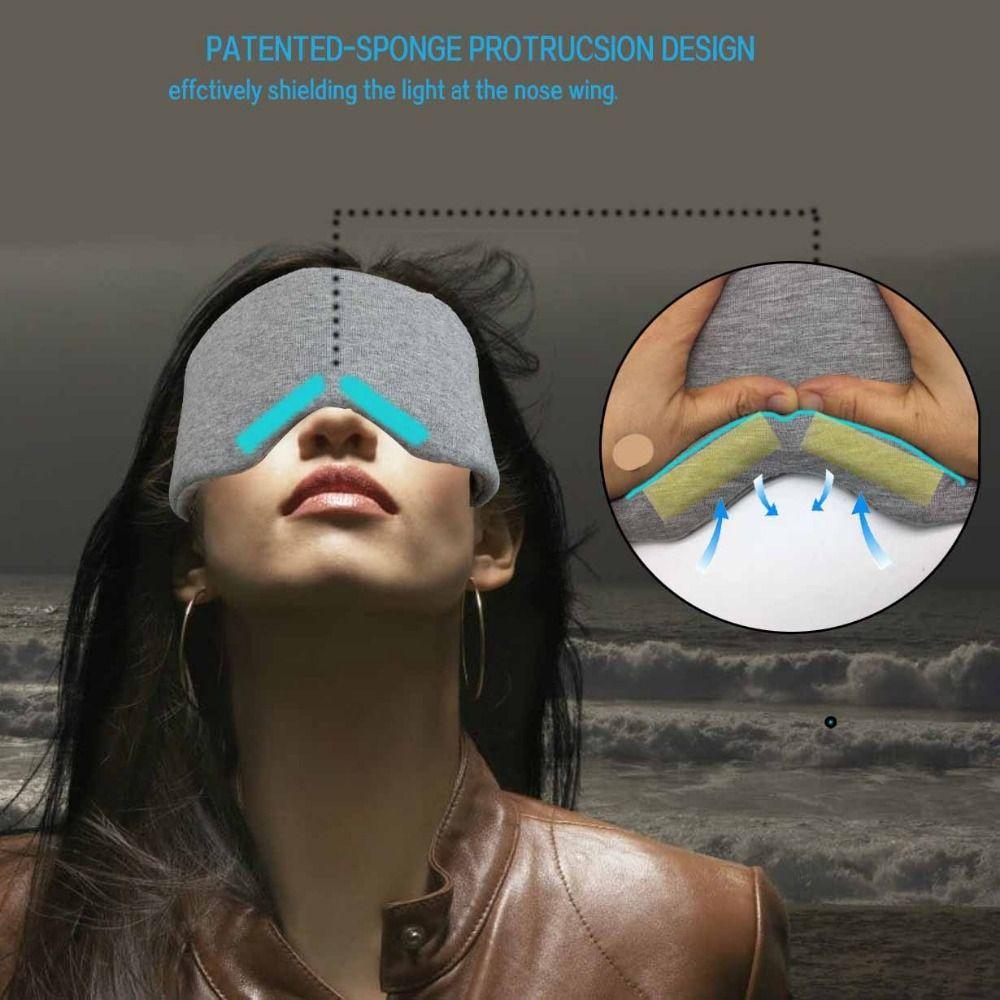 Full Cover Design Sleep Eye Mask Cotton Material Eye Patch Eye Shade Blindfold  Travel Use