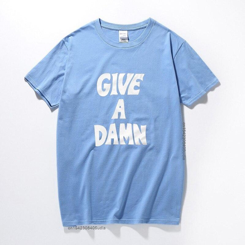 Give A Damn As Worn By Alex Turner T-Shirt Premium Cotton Music Top Camisetas Hombre Fashion Short Sleeves Tee Shirt
