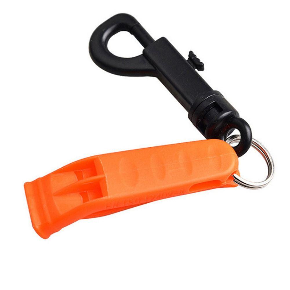 

Двойная труба, свисток для выживания на открытом воздухе, аварийный свисток для футбольного матча по баскетболу with keychain