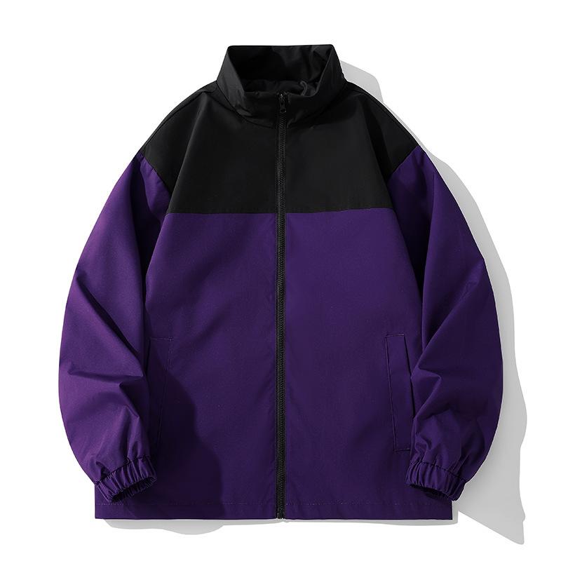 

Спортивные и повседневные куртки для мужчин и женщин Весенне-осенняя свободная ветровка со стойкой воротником Мотоциклетная порнографическая парная мужская куртка 3XL