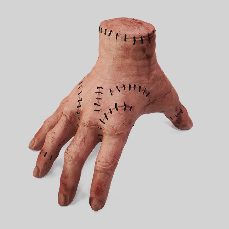 Halloween Horror Props Party Trick or Treat Broken Hand Adams Family Latex Palm Statue Home Decor Desktop Crafts