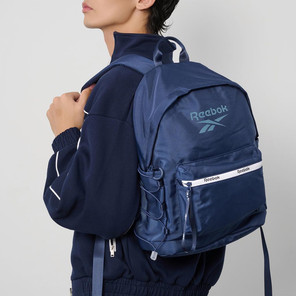 New Reebok Fabric Computer Backpack Regular Unisex Light Gray/Navy Blue/Black/Light Pink/Ecru RB230016M