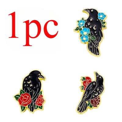 1PC Vogel Brosche Unisex Simulation Tier Abzeichen Zubehör Kleidung Taschen Schnalle Pins