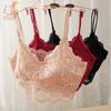 New Women Lace Bras Top Comfortable Bralette Solid Color Sexy Underwear Vest Female Hollow Out Wireless Lingerie Bra