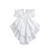 Adjustable Ruffled Edge Layered Collar Court Noble Style Tie-Up Collar Stand Collar  Formal Attire