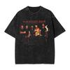 Three Days Grace Alienation Tour  Outfit Washed T Shirts Unisex Women Streetwear Hip Hop TShirts Printed Shirt Short Sleeve