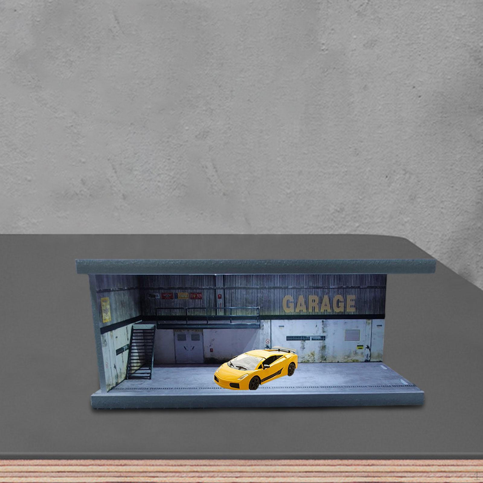 

1/64 Диорама Автомобиль Витрина Сплав Модель Игрушка Стенд Литой Гараж FC06
