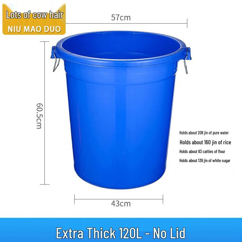 Heavy-Duty Plastic Household Storage Barrel