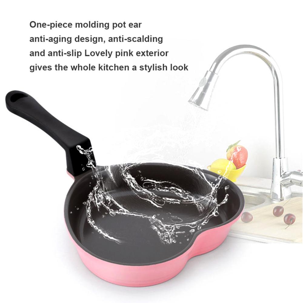 Hjerteformet Stekepanne Mat Frokost Egg Keramisk Non-Stick Pan Kjøkken Stekegryte Grilling Kokekar Husholdningskantine