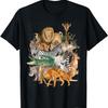 Heren Dames en Kinderen Wilde Dieren Dierentuin Dagfeest Schattige Dieren T-shirt