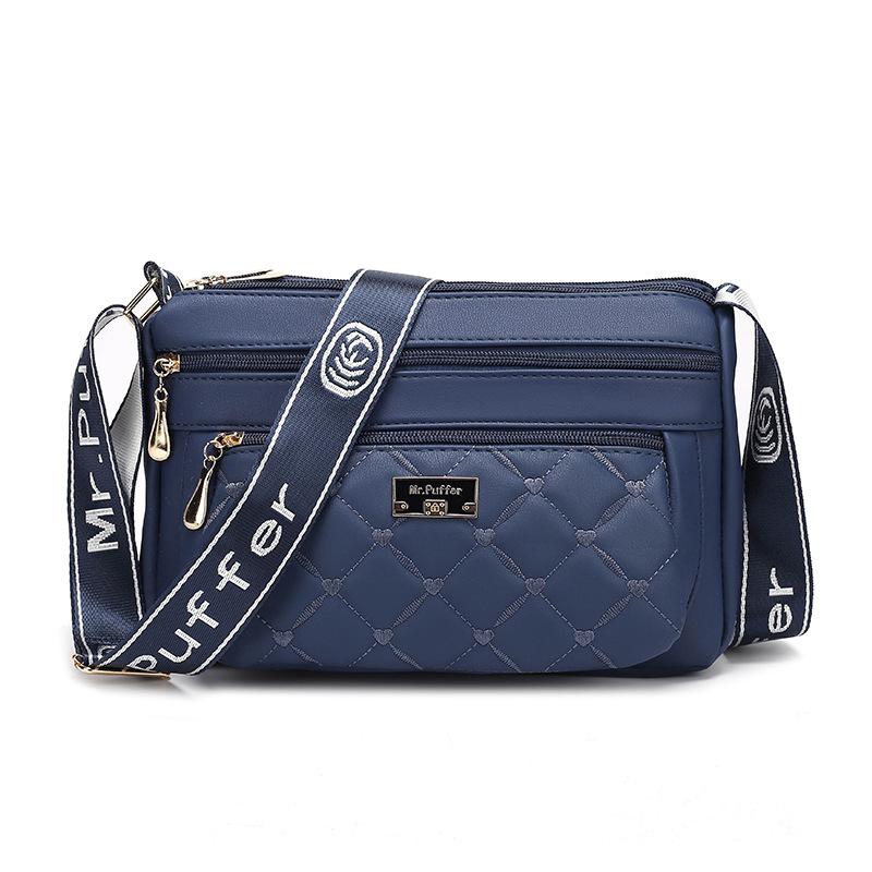 

Весна и Лето Новая Модная Сумка для Мамы Большой Вместимости Китайская и для Пожилых Практичная Повседневная Сумка Кроссбоди Сумка на Плечо из Мягкой Кожи Женская 28*11.5*18.5