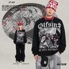 GLFS 26 Gothic Vintage Printed Letter Hoodie Unisex Casual Streetwear Sweatshirt Teens Daily Wear