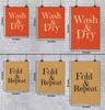 Inkdotpot 2 Piece Laundry Signs for Laundry Room Decor Wash Dry Fold Repeat Poster With Frame, Laundry Room Wall Art Signs Framed