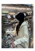 Heavyweight Large Fish Scale Oversized Milk Apricot Zipper Hoodie Cardigan for Women - Early Autumn Student Jacket
