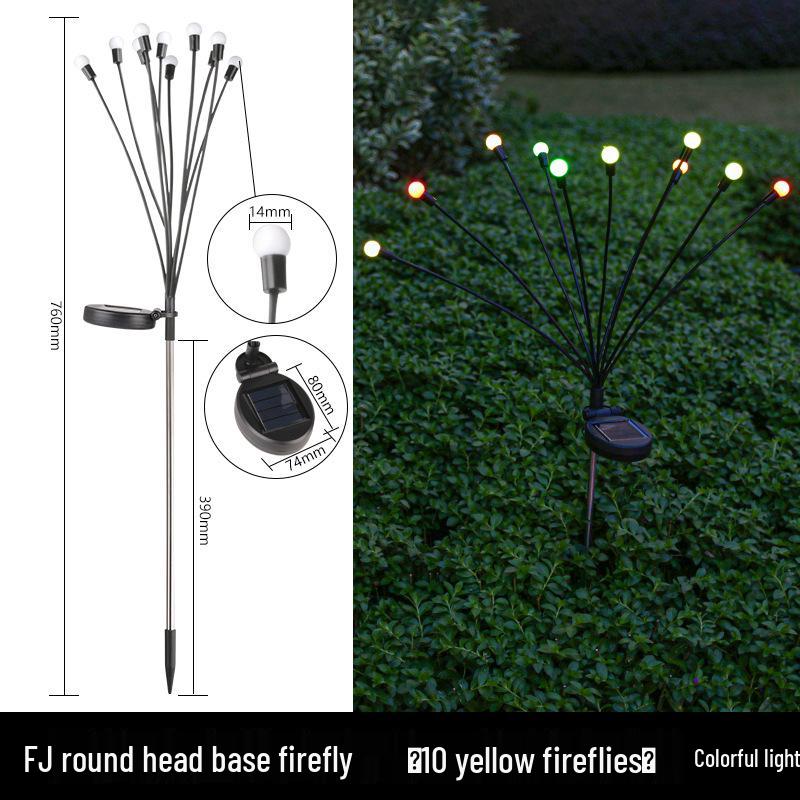 Waterproof Solar Firefly Courtyard Lights for Garden and Villa Decor