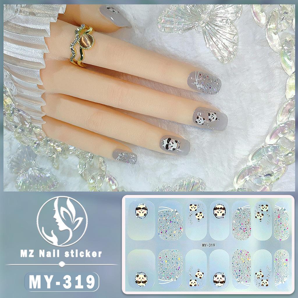 Three-dimensional National Style No-bake Gel Nail Varnish Film All Stick Japanese and Korean Style Spring and Summer Nail Film Paper Nail Film Paper